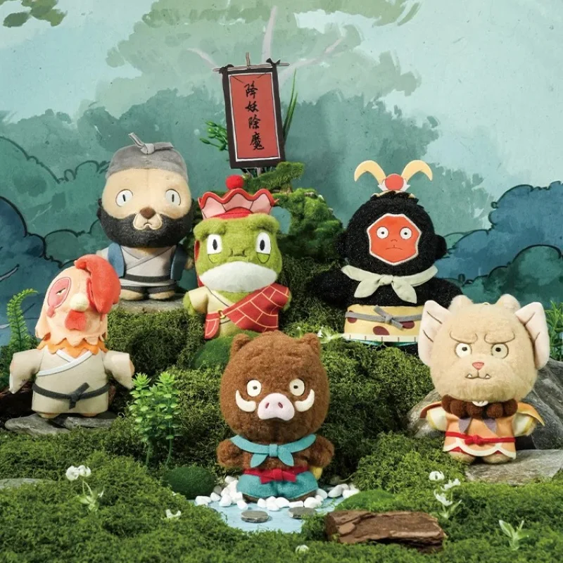 Muñeco de peluche pequeño monstruo de montaña Langlang auténtico, caja ciega bonita, juguetes, figura sorpresa, caja misteriosa, muñecas, regalo para niñas, juguetes Kawaii