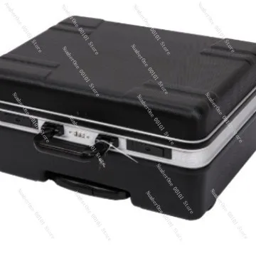 GLARY Strong Durable Power Tool Case Organizer Box Rugged Hard Aluminum Tool Storage Case Box Rolling Tool Case with Wheels