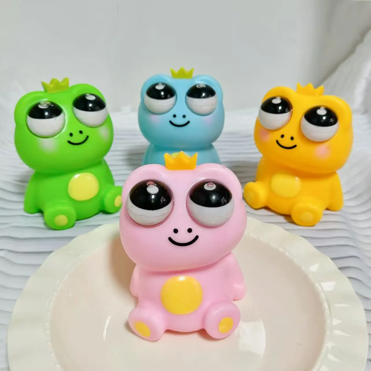 1 قطعة لعبة تململ جديدة ضغط لطيف الحيوان يحدق الضفدع ضد الإجهاد قرصة الضغط تنفيس ضغط لعبة الجدة هدايا أعياد ميلاد للأطفال #6