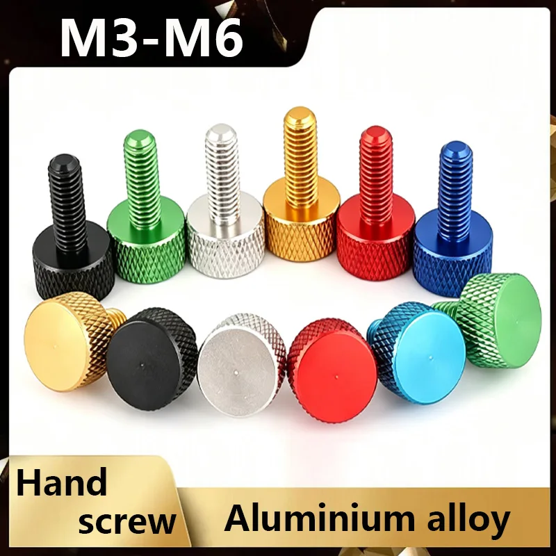 M3-M6 anodized aluminum thumb screws. Tool-free for PC case, fan and DIY modification with simple installation.