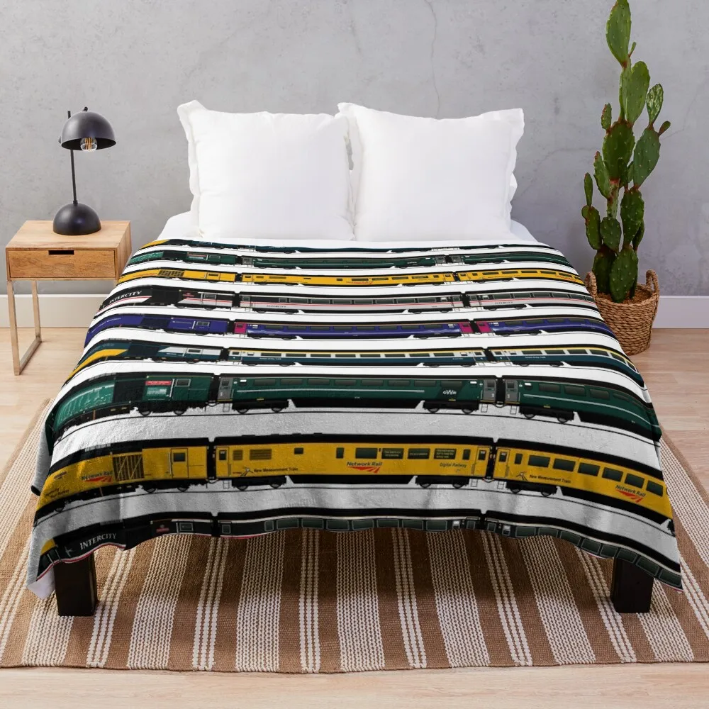 

CLASS 43 INTERCITY 125 LOCOMOTIVES Throw Blanket Cute Blanket Plaid Summer Blanket