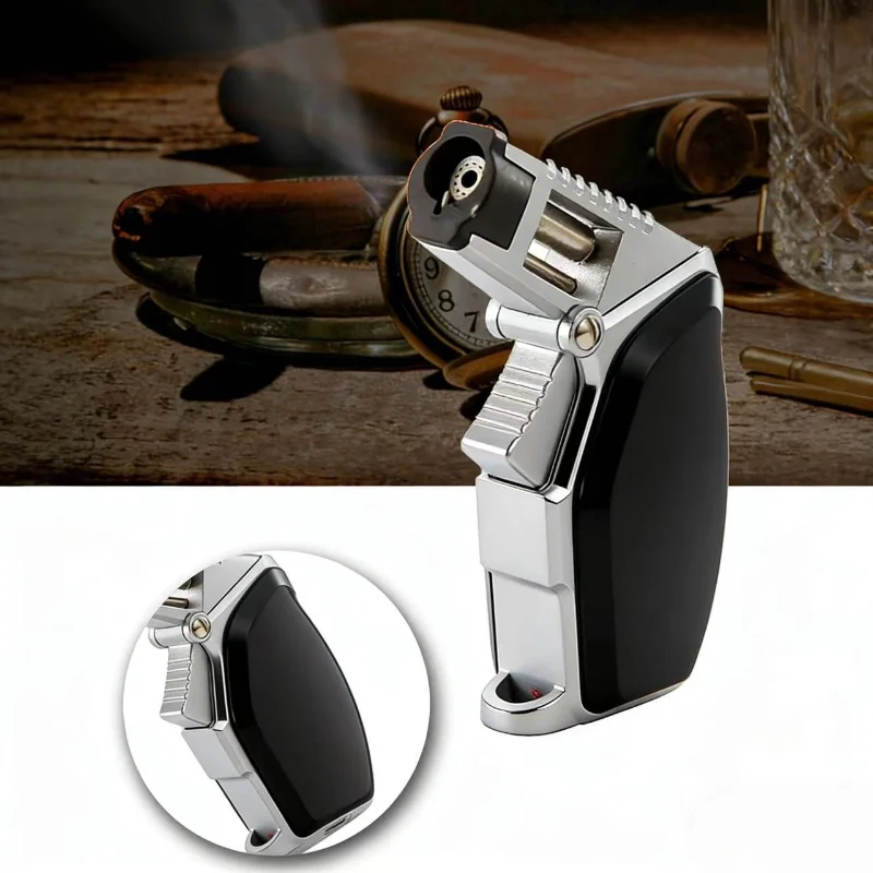 New JOBON Multifunctional Windproof Inflatable Blue Flame Lighter Adjustable Flame Size Kitchen Camping Use Various Scenarios