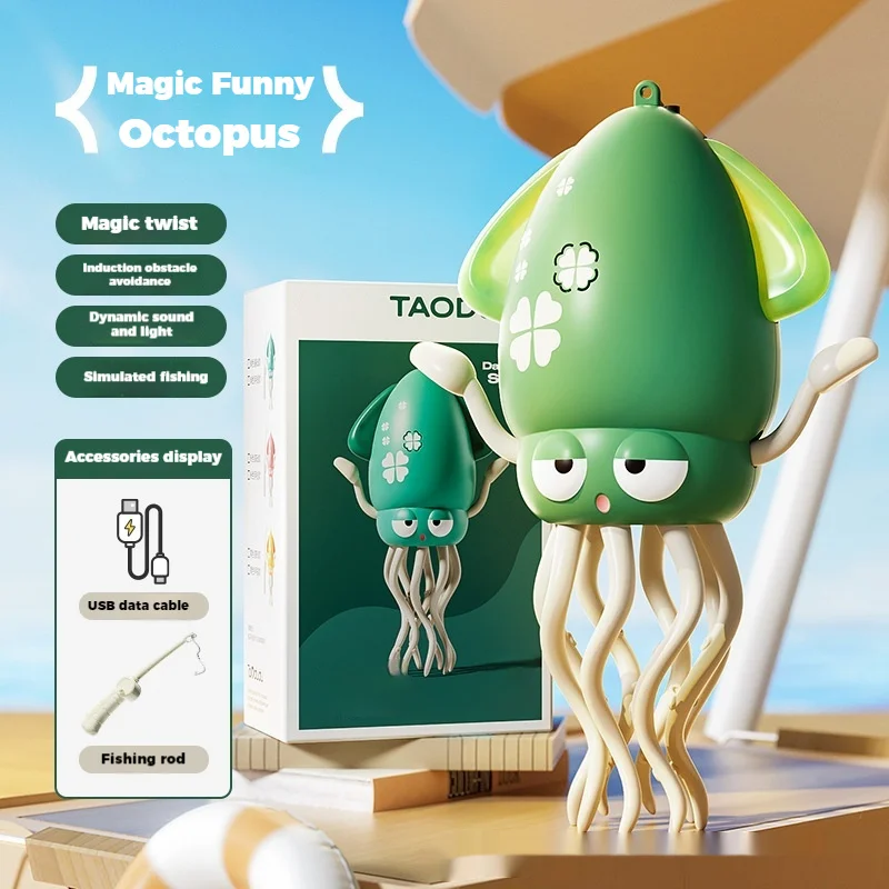 Dansend Octopus Speelgoed Elektrisch Wandelen Educatief Creativiteit Voor Jongens Baby Leren Lopen Mysterieuze Interactieve Kindergeschenken