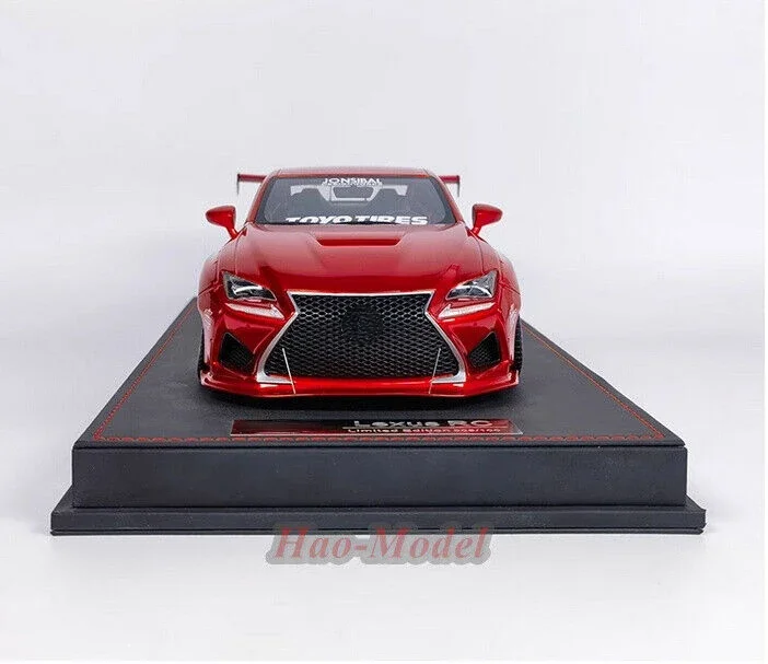 GST 1:18 For LEXUS RC Rocket Bunny Resin Diecast Car Model Simulation Toy Boys Birthday Gift Hobby Display Collection Red/Yellow