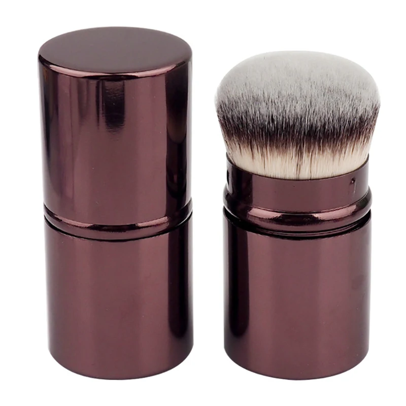 Hourglass Makeup BrushesRetractable Kabuki Brush Face Contour Foundation Buffing Brush Travel Foundation Brush