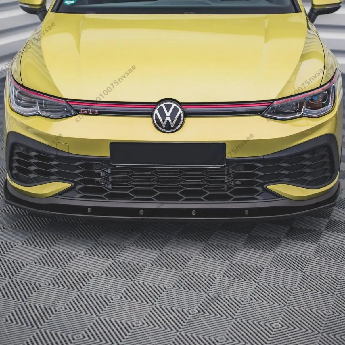 

Front Splitter For Volkswagen Golf GTI / R / R20 Clubsport MK8 2020-2024 Bumper Lip Spoiler Diffuser Under Chin Apron Body Kits