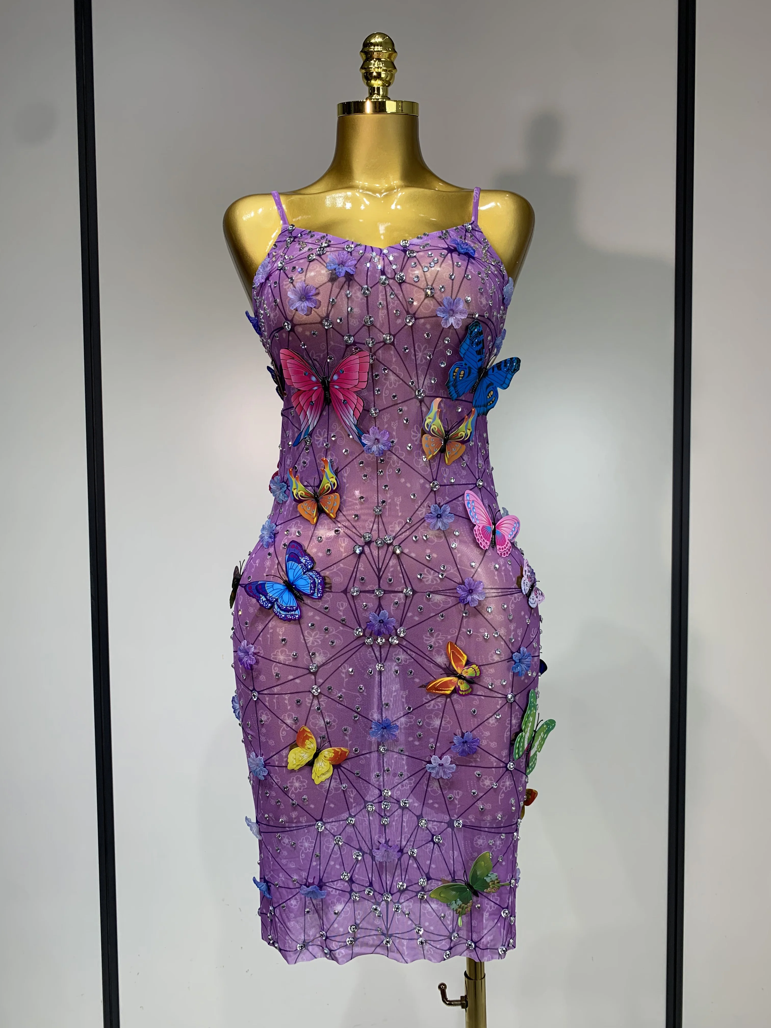 purple mardi gras ball dresses mardi gras purple dress Mardi Gras Striped Sequin Celebration Dress