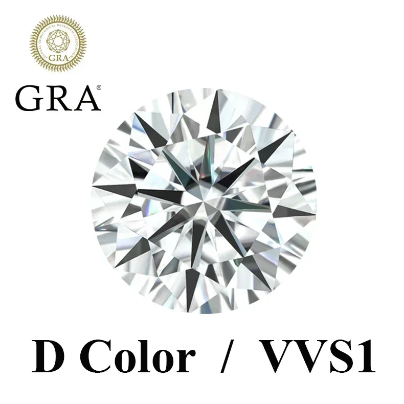 CHAOPAIZHIWU Moissanite Gemstone Round White 3