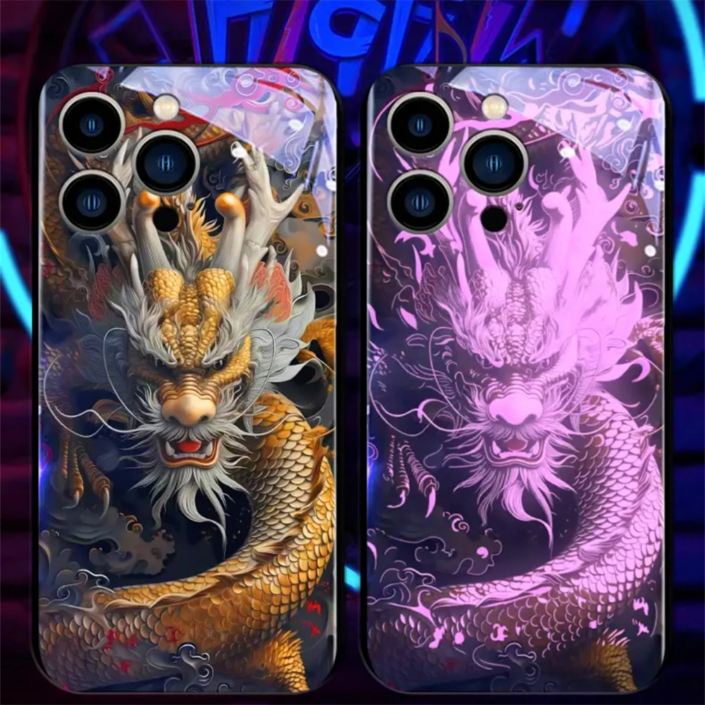 Pc Case Tempered Glass - Proud Emperor Dragon LED Light Glow