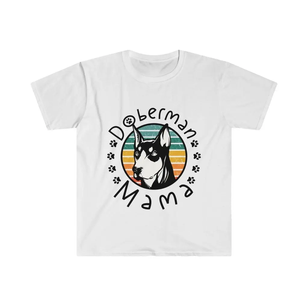 Doberman Mama Dobie Mom Lover T Shirt