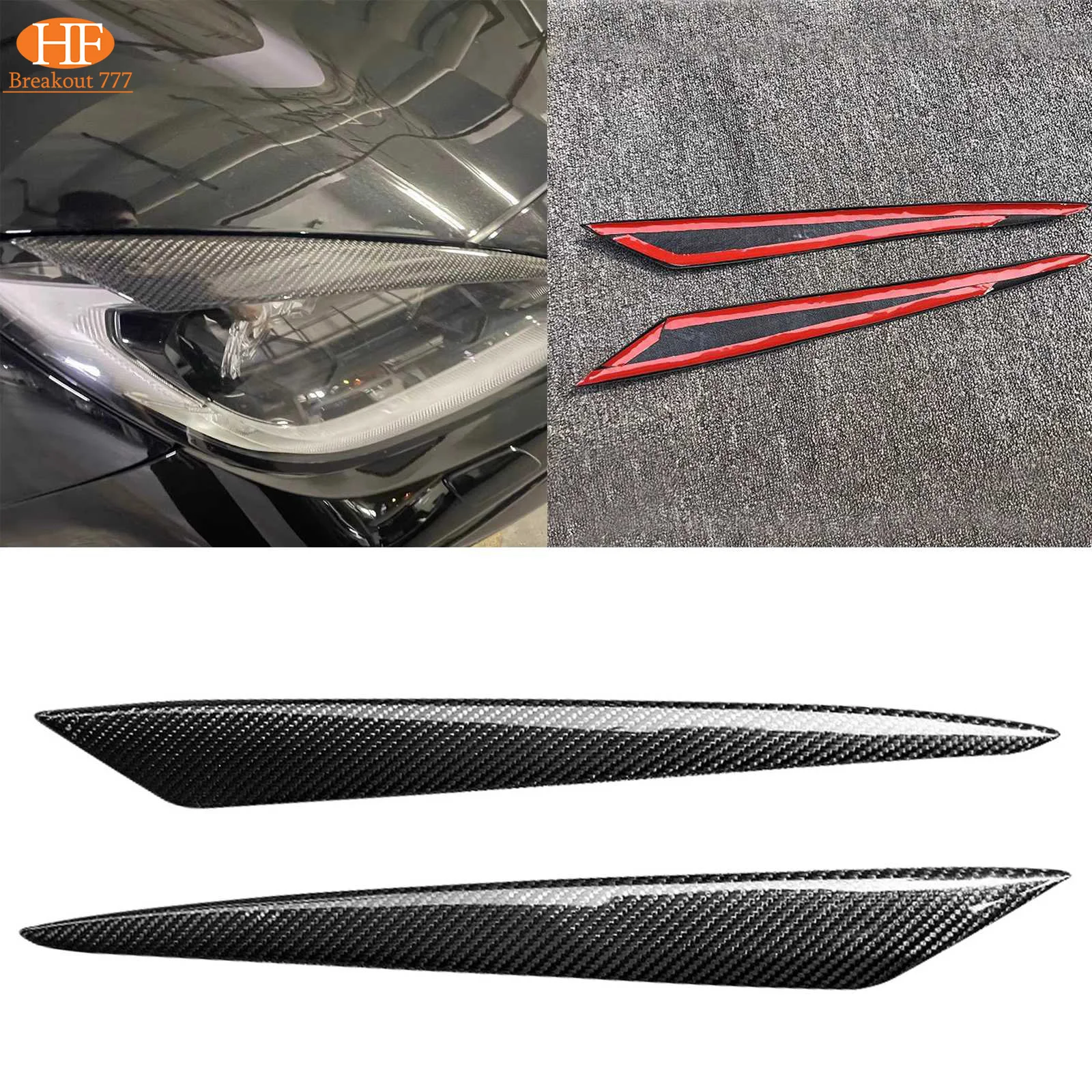 

Front Headlight Eyebrows Lamp Eyelids Trim For Subaru BRZ Toyota GR 86 2022-2023