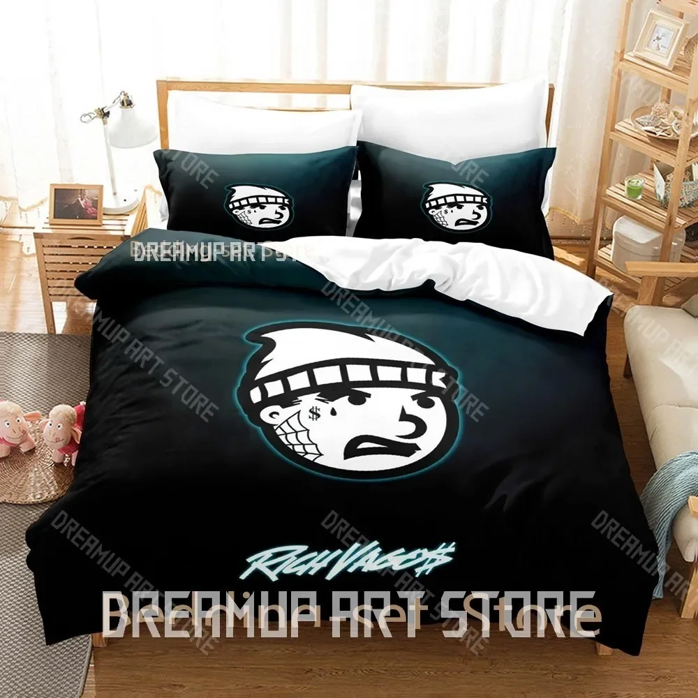 Juego de cama con estampado 3D de Rich Vagos, juego de cama individual, doble, tamaño Queen y King, funda nórdica para dormitorio de niños y adultos, cama de Anime