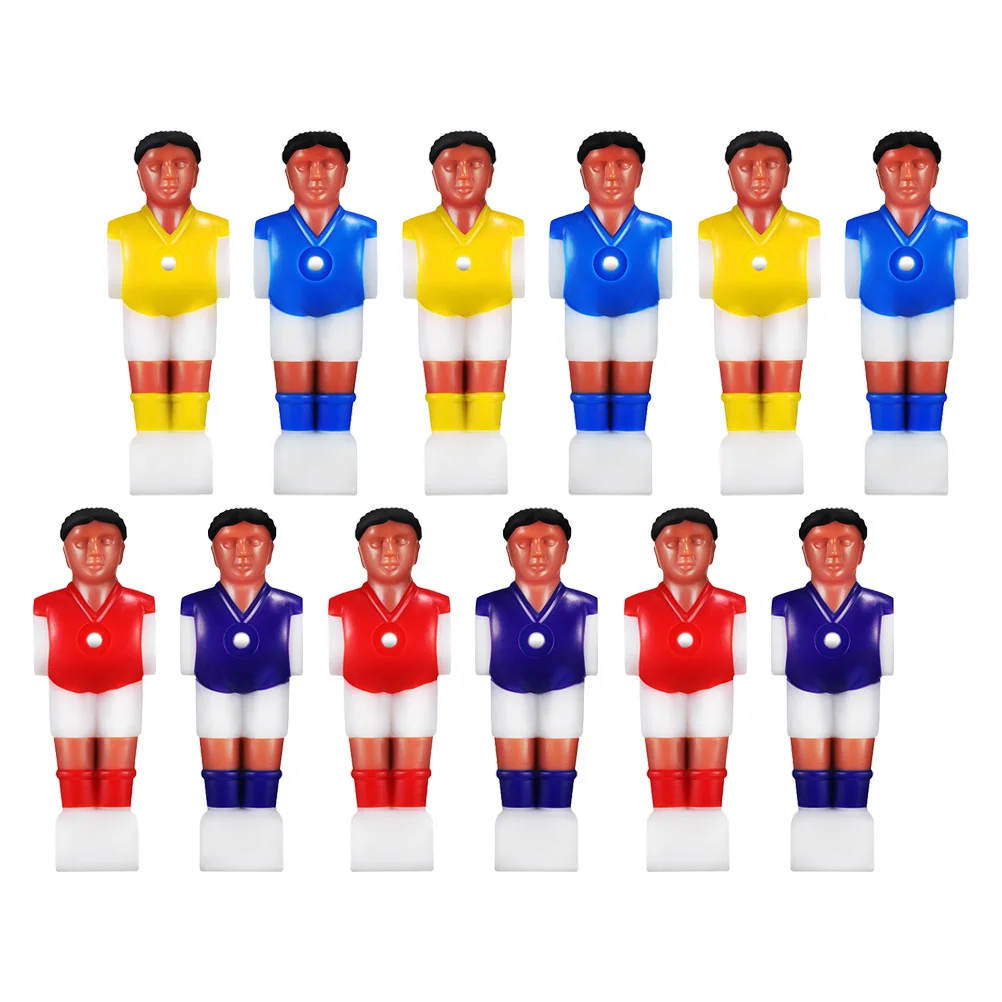 

12 Pcs Number Football Machine Foosball Player Statues Plastic Mini Table Figurines