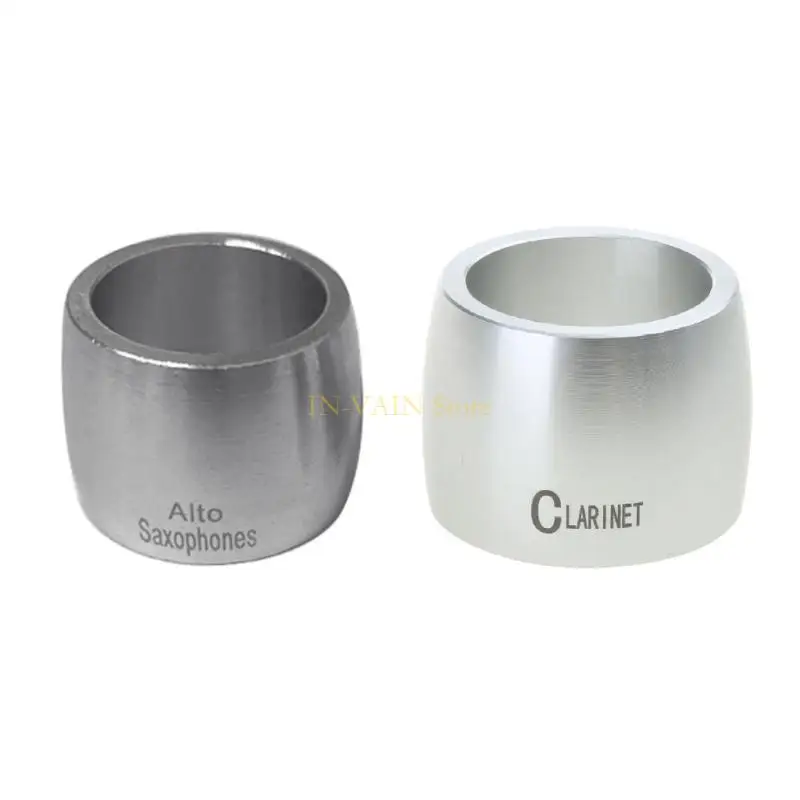 M5TC Aluminum Wide Ring Saxophone Mouthpiece Fastener Clip Compact Sax Ligatures for Tenor/Alto/Saxophone Mouthpiece