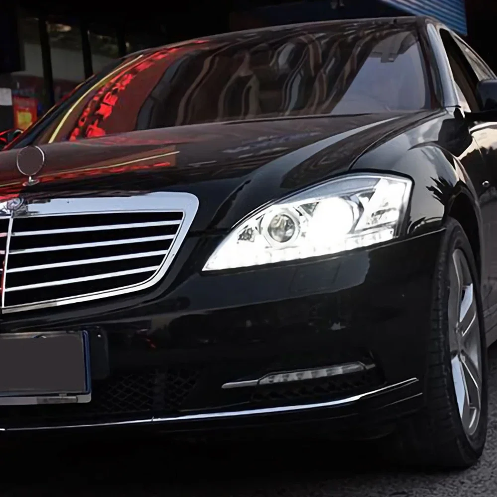 

Автомобильные фары в сборе для Benz S-Class W221 2006-2013, обновление, высококачественные автомобильные светодиодные линзы проектора, аксессуары Plug and Play