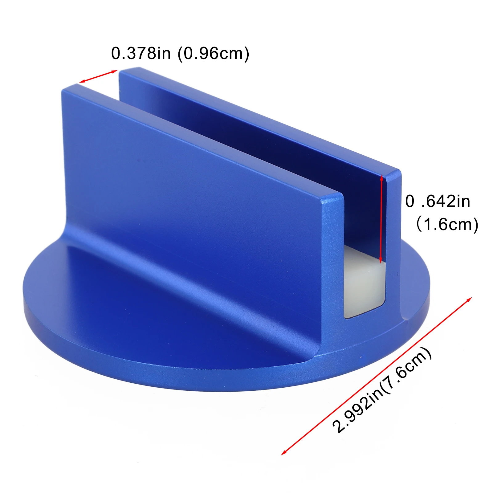 1PCS Large Slotted Magnetic Pad Weld Frame Rail Adapter Blue For Lifting Billet Aluminum  Nylon Insert Metalworking Inspection