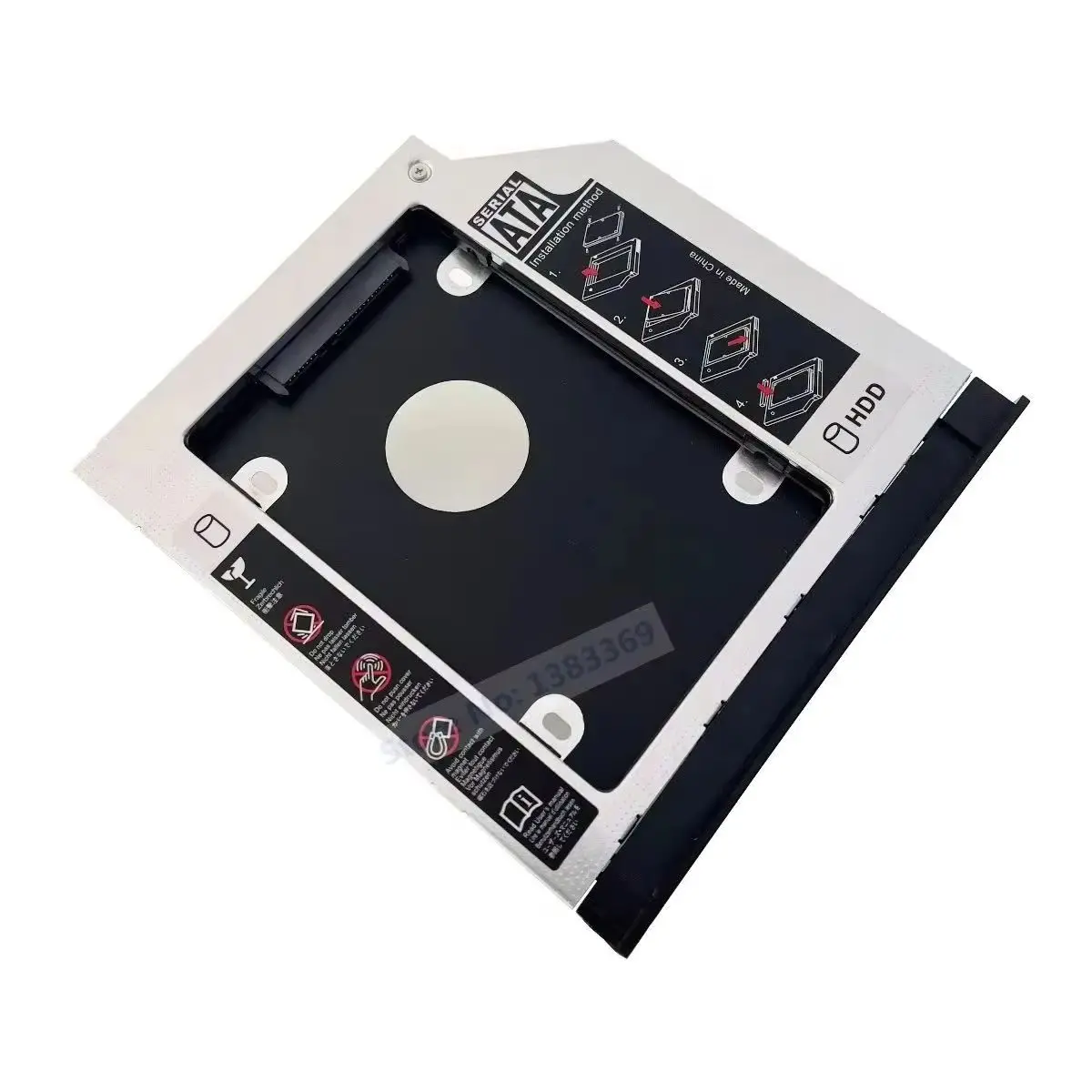 With Bezel Panel 9.5mm 2nd Secondary 2.5 SATA Hard Drive HDD SSD Optical bay Caddy Bracket Frame for Asus X550 A550 K550 F550