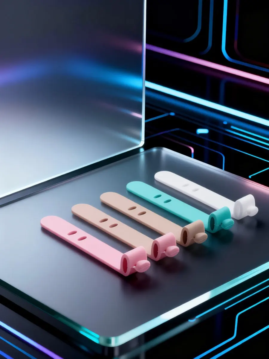 12Pcs Eco Friendly Silicone Cord Keeper Slim Compact Cable Organizer for Mp3 Mp4 Computer Earphone Wires Management
