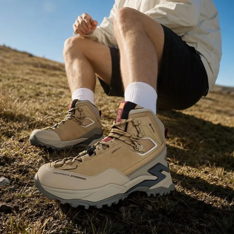 2026 New Trend Hiking Sneakers For Men Wearable Outdoor Walking Shoe Waterproof  Climbing Men Shoes High Top Man Shoes Mountain