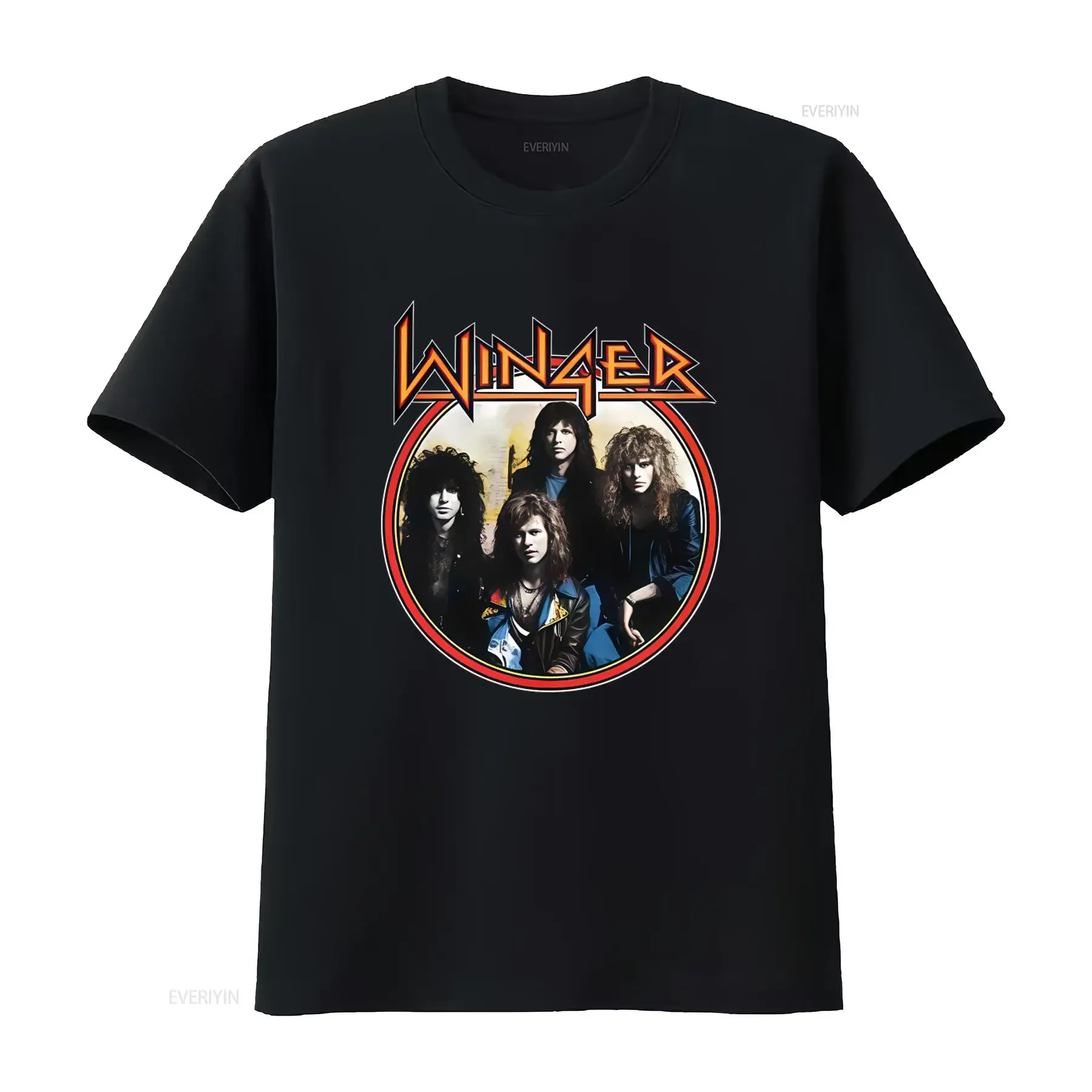 Winger Band Concert Rock Music Print T Shirt Cotton All Sizes vintage Washed homme graphic Breathable Top For Everyday Wear
