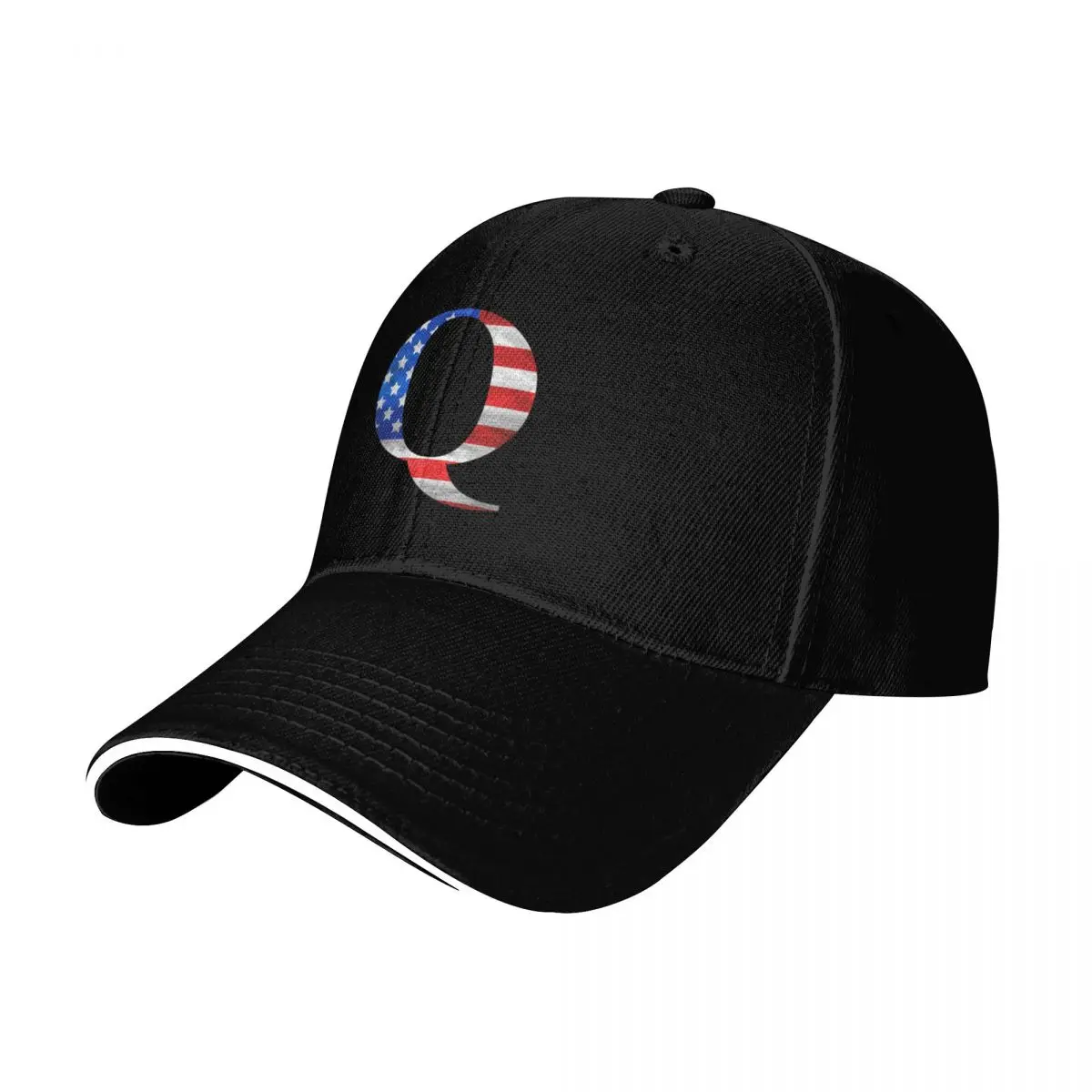 

US, USA, America, flag CAPITAL letter Q Baseball Cap Mountaineering Luxury Brand Gentleman Hat Hood Woman Hats Men's