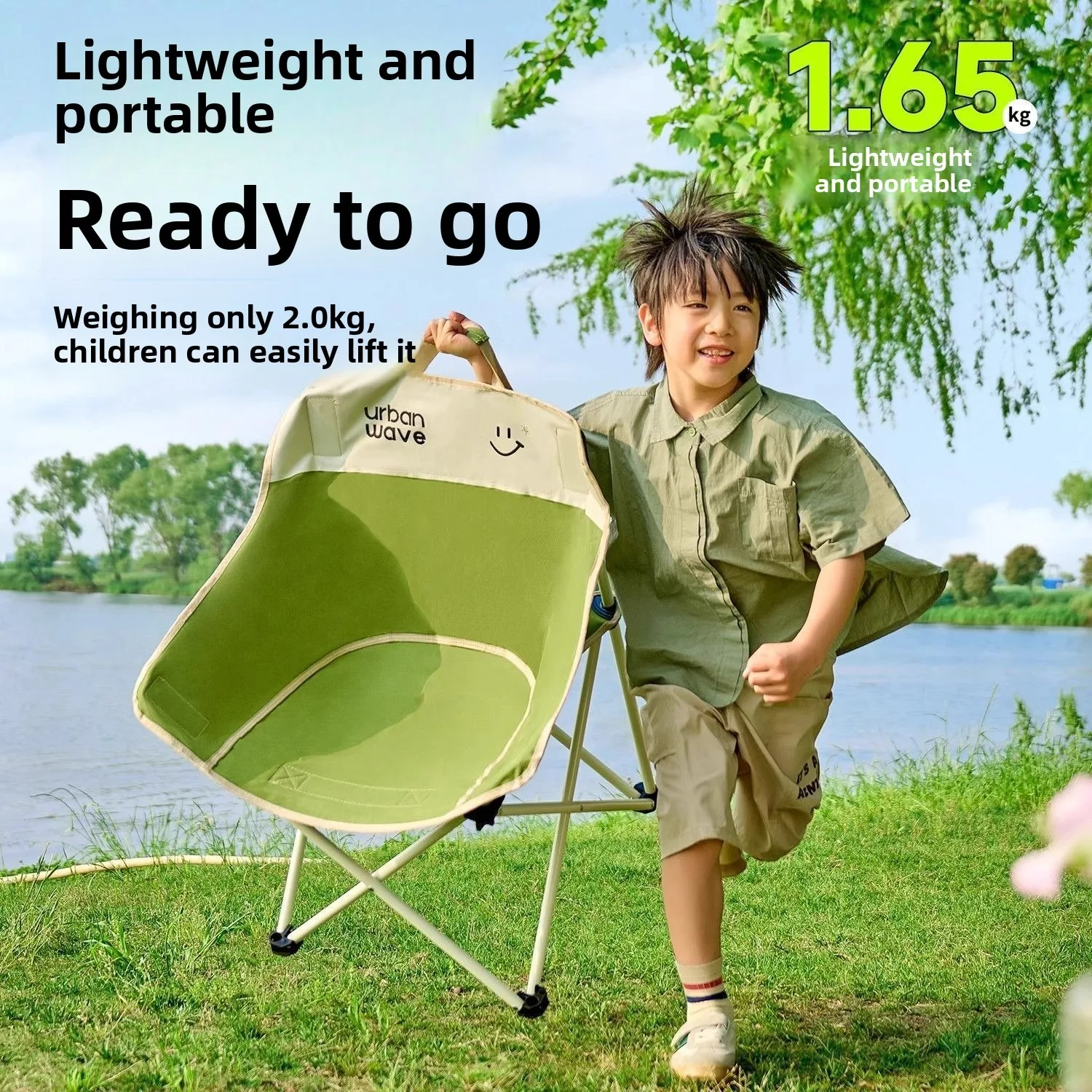 เก้าอี้พับกลางแจ้ง QAJTAO สีเข - Outdoor Camping High Chair บทวิจารณ์และราคา