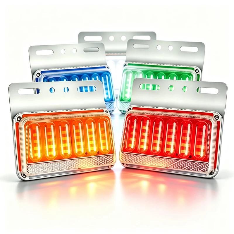 4PCS Truck Lamp Universal 24V LED Side Marker Light Super Bright Lights Waterproof IP67 Position Lamp For Boat Car Trailer Bus
