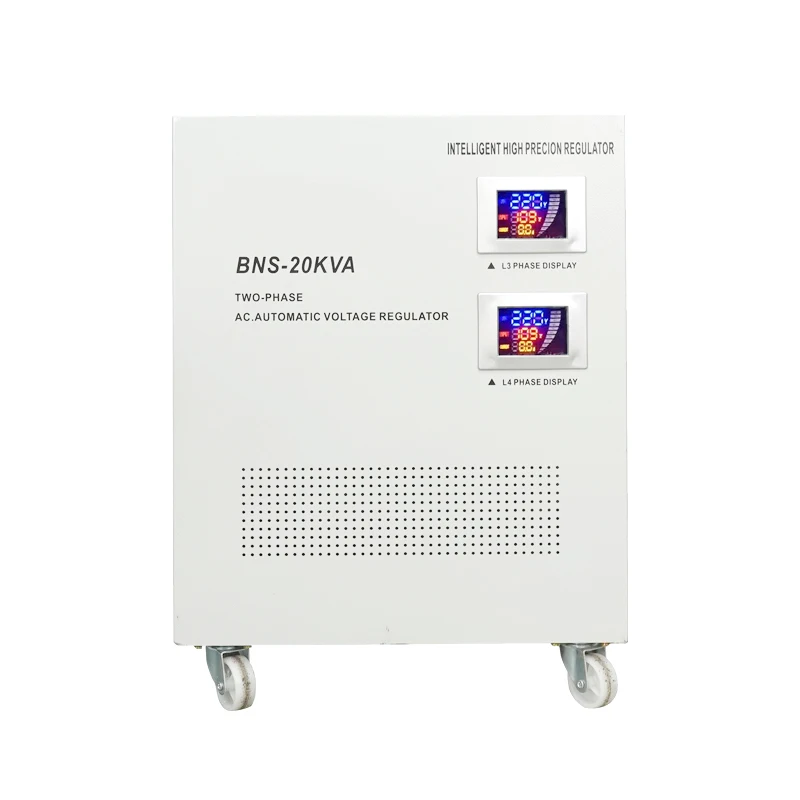 South America  Two-phase Voltage Regulator 10KVA 15KVA  20KVA Voltage Stabilizer LCD Display 2 Phase Voltage Regulator  L-L