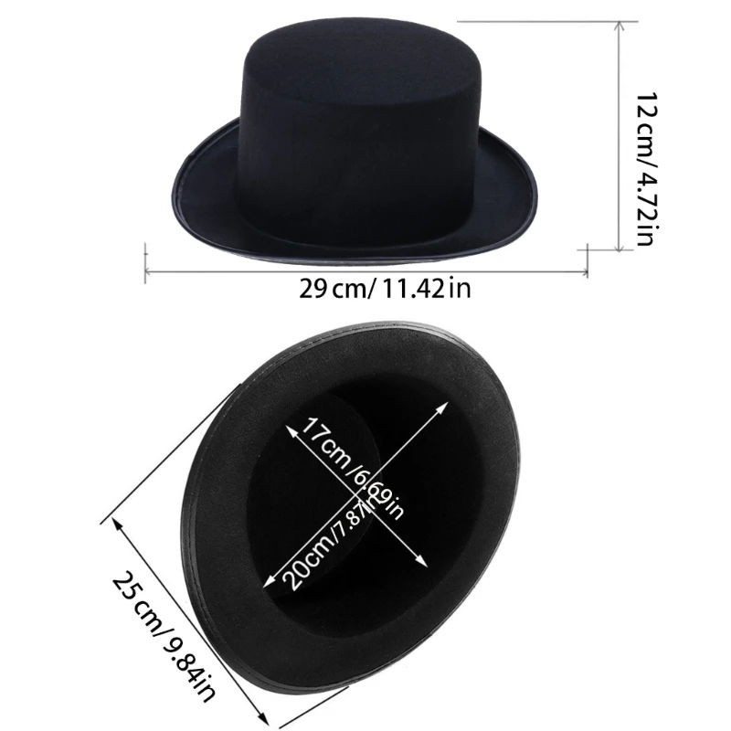 Steampunk chapeau haut forme en verre pour hommes Steampunk hommes chapeau Gay chapeau Gay fête Performance Costume