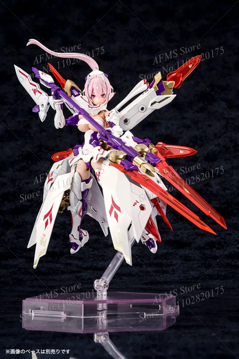 Original 1/12 Scale Mobile Suit Girl ASRA White NINE-TAILS Machine Girl  Ninja Dolls 14Cm Anime Assembly Action Figure Soldier