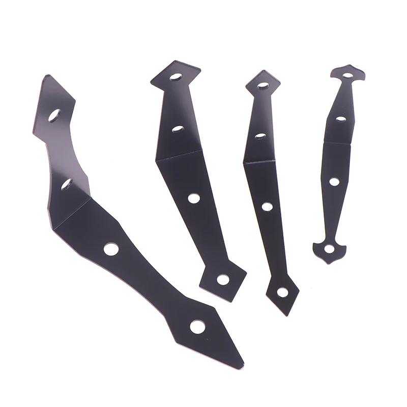 

2 шт., черная мебельная дверная петля для шкафа, складная железная петля, L-образный декоративный кронштейн для дверной фурнитуры, аксессуары