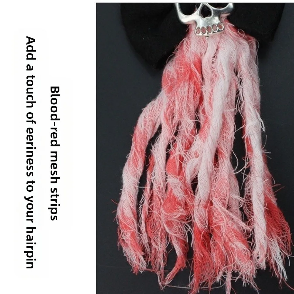 Rosa halloween nupcial headwear gótico escuro mancha de sangue esqueleto mão rosa hairpin esqueleto hairpin fantasma noiva conjunto