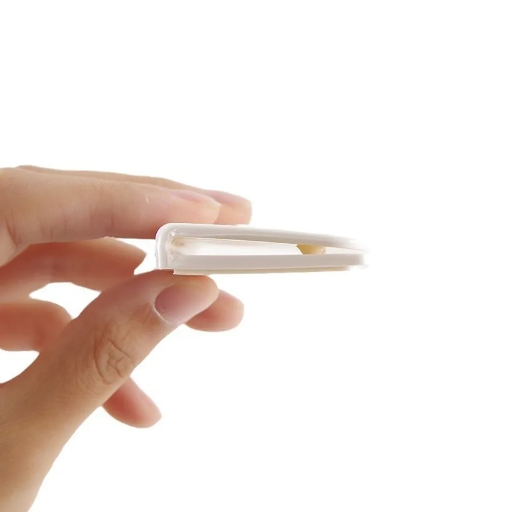 4 قطعة مقاطع ستارة دش شفافة جديدة ABS يندبروف الرياح خطاف ثابت سبلاش حامل ستارة ذاتية اللصق الحمام #6