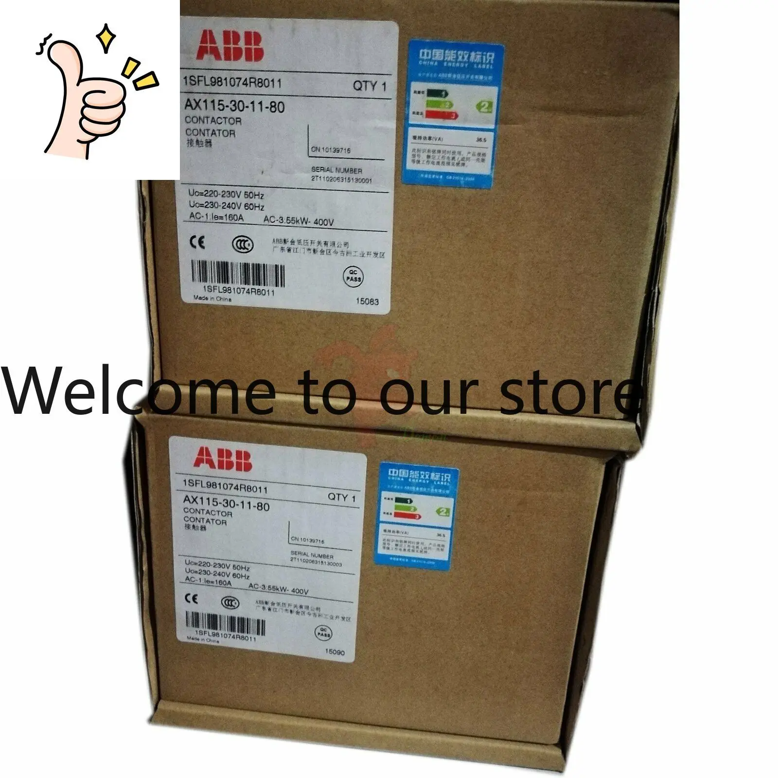 Nuevo Contactor de CA ABB Original AX115-30-11 24V/110V/230V/440V
