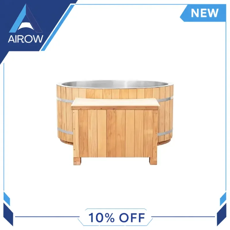 for Outdoor Wooden Sauna Ice Bath Tub Cold Plunge Pool With Water Chiller Portable Recovery Barrel for Athletes Home Spa Use