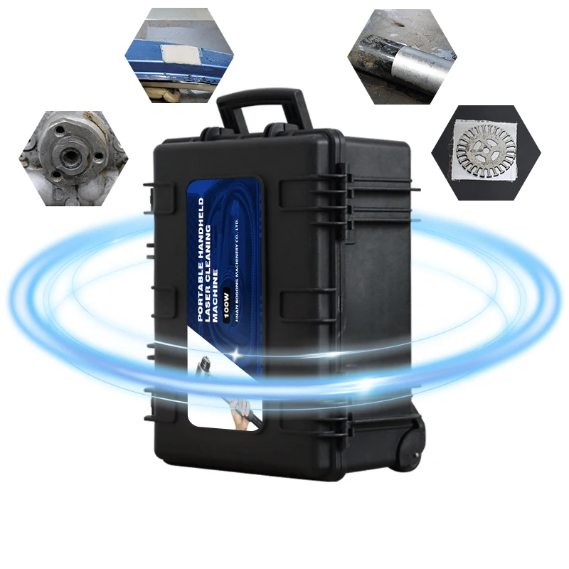 

New Portable JPT Pulse 200W Fiber Laser Cleaning Machine for UPVC/Plastic Surface Cleaning CE Certified Easy to Operate