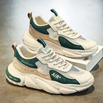 Zapatos deportivos informales para hombre, zapatillas ligeras transpirables, tenis al aire libre de verano, zapatos para correr y caminar, zapatos vulcanizados para hombre