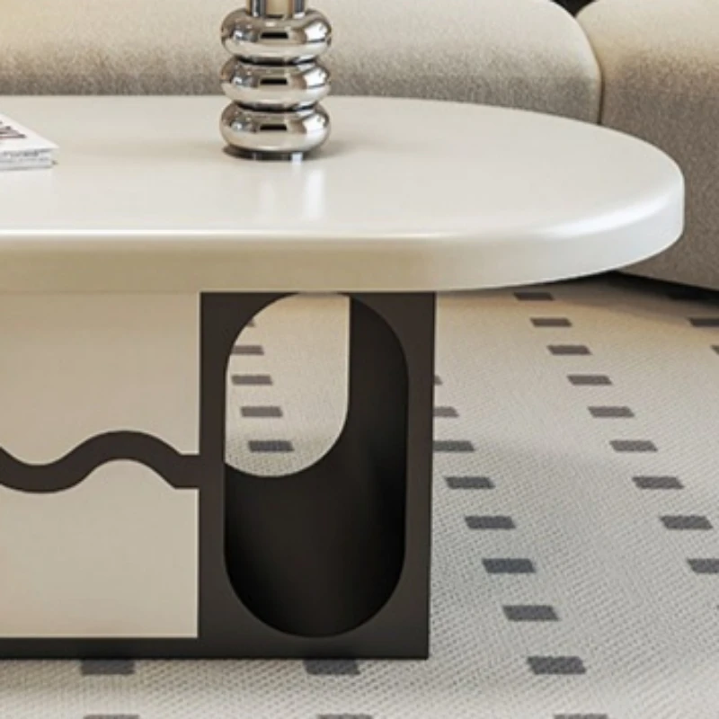 Designer French coffee tables minimalist creativity cream style coffee table light luxury mesa de centro de sala home furniture
