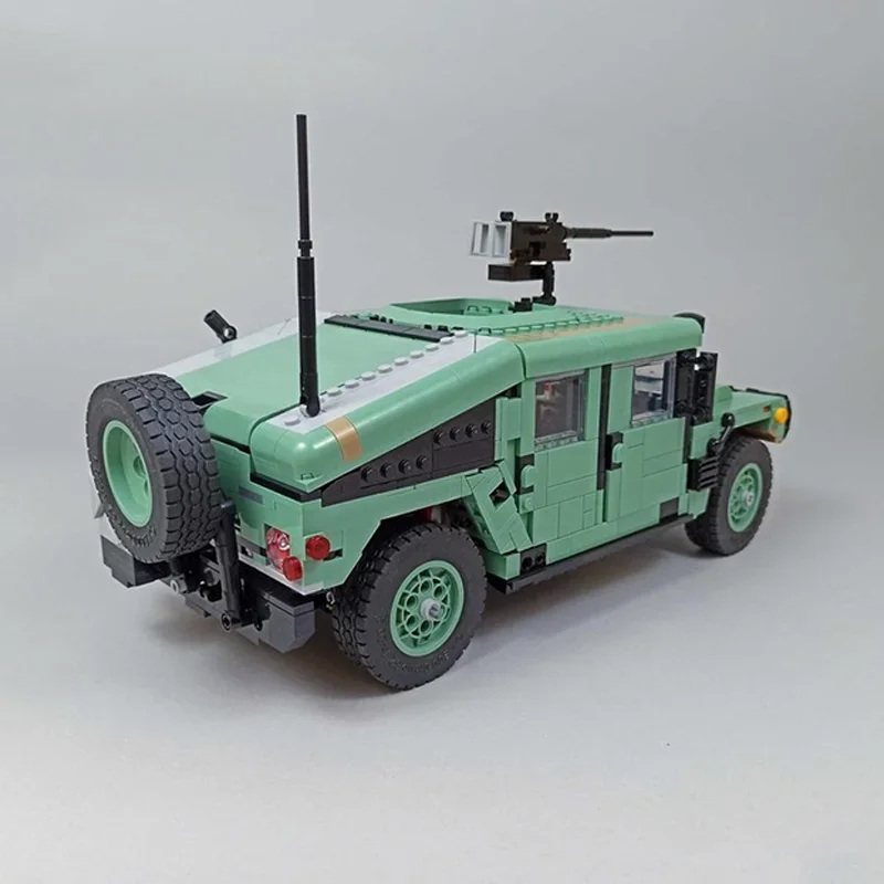 1915PCS Humvee MOC Building Block Set, Super Realistic Military Model, Handmade Assembly Challenge