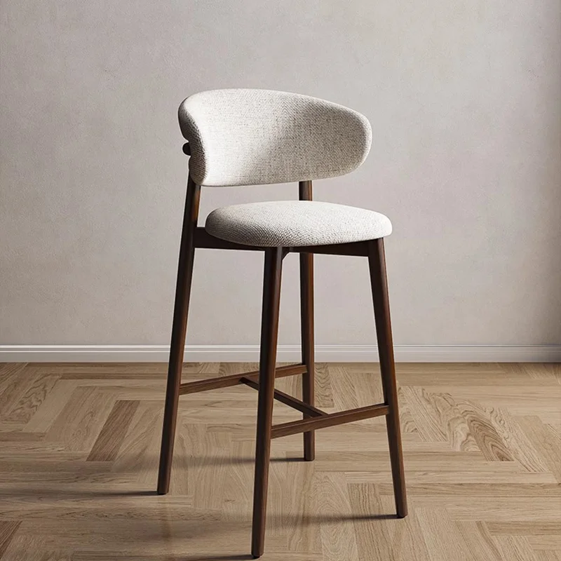 

Designer With Back Barstools Modern Bedroom Design Balcony Ergonomic Bar Chairs Minimalist Accent Chaise Lounge Suite Furniture