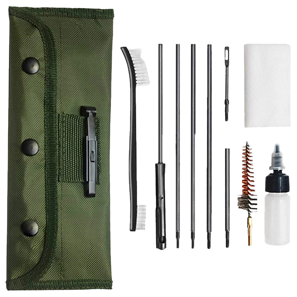 

12pcs/Set Pistol Handguns Rod Cleaner Brush Tools with Pouch Rifle Brushes Set Gun Cleaner Set for .22LR .223 .257