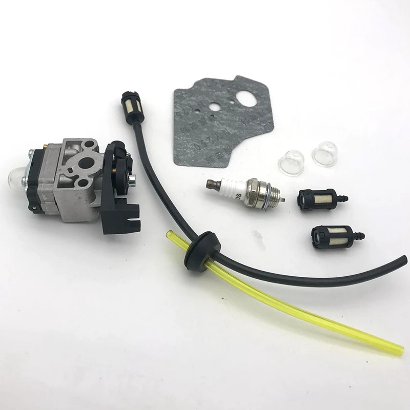 

A76K Carburetor Carb Gasket Spark Plug Fuel Line Hose Kit For Honda GX25 GX35 GX 25 35 HHT35 FG110 Trimmer Mowers Engine