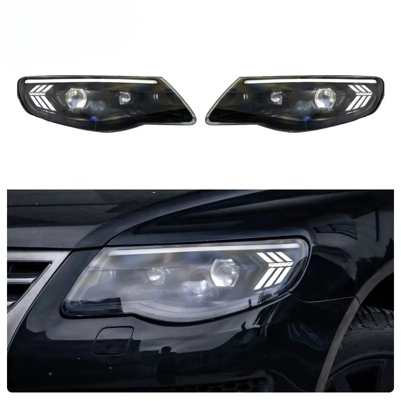 

[1979ll] Car Parts 2007 2008 2010 Front Headlamp Upgrade To Led Headlights For Vw Volkswagen Touareg