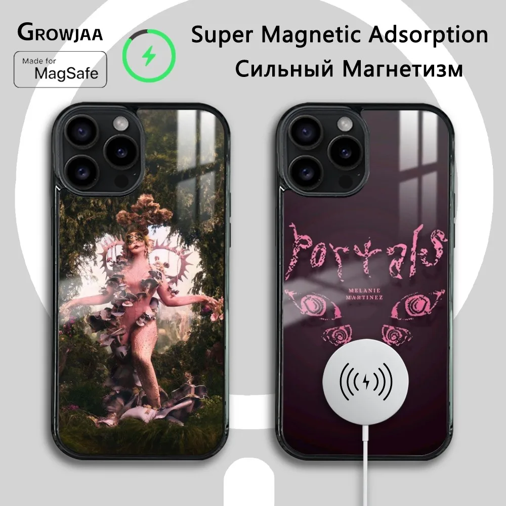 

Singer Melanie Martinez Portals Phone Case For iPhone 16 15 14 13 12 11 Pro Max Plus Mini Magsafe Mirror Wireless Magnetic Cover