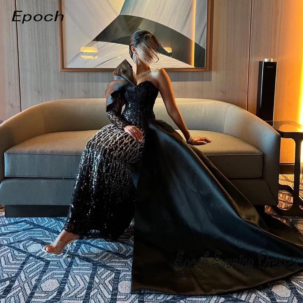 Robe de soirée à paillettes de luxe pour femmes, robe de Rhlongueur au sol sur mesure, trompent à une initiative, Epoch Charmante, 2024