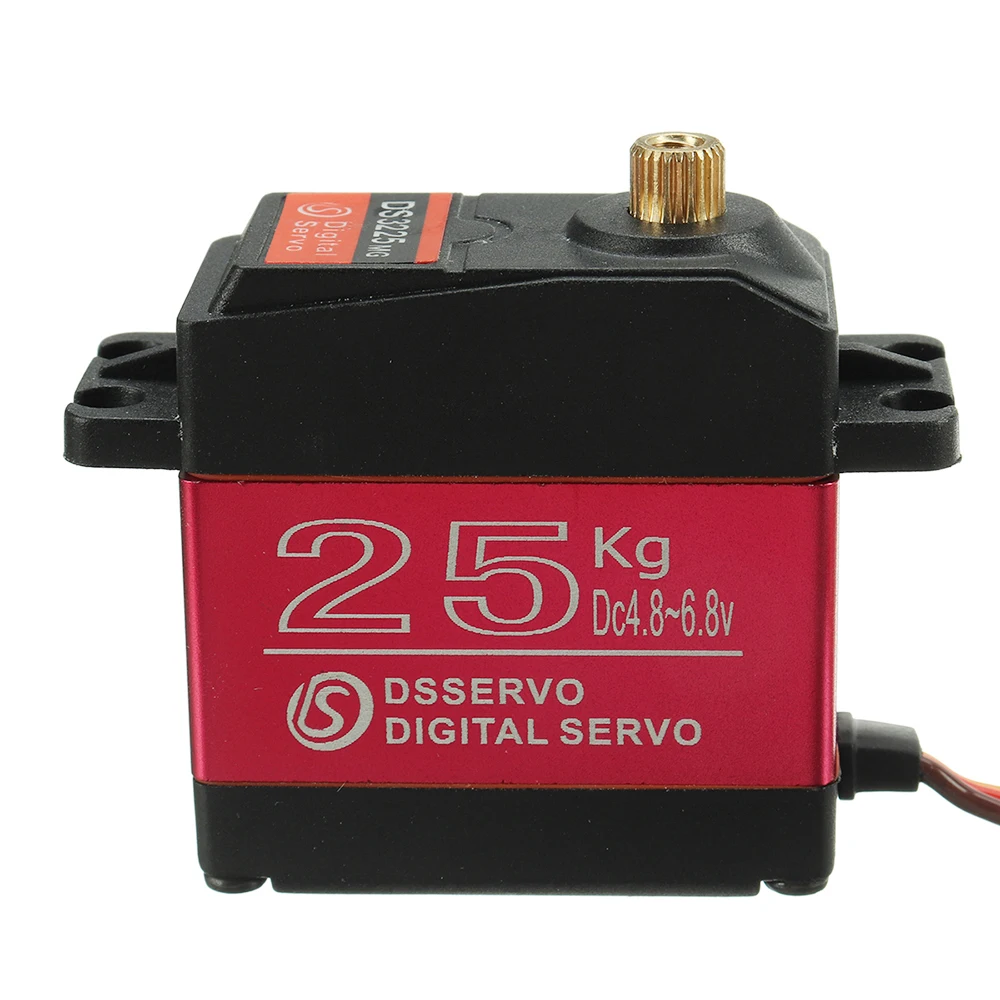 DSSERVO-Impermeável Servo Digital para RC Avião Robot Car, alto Torque, 180 Graus Metal Gear, DS3225, 25kg