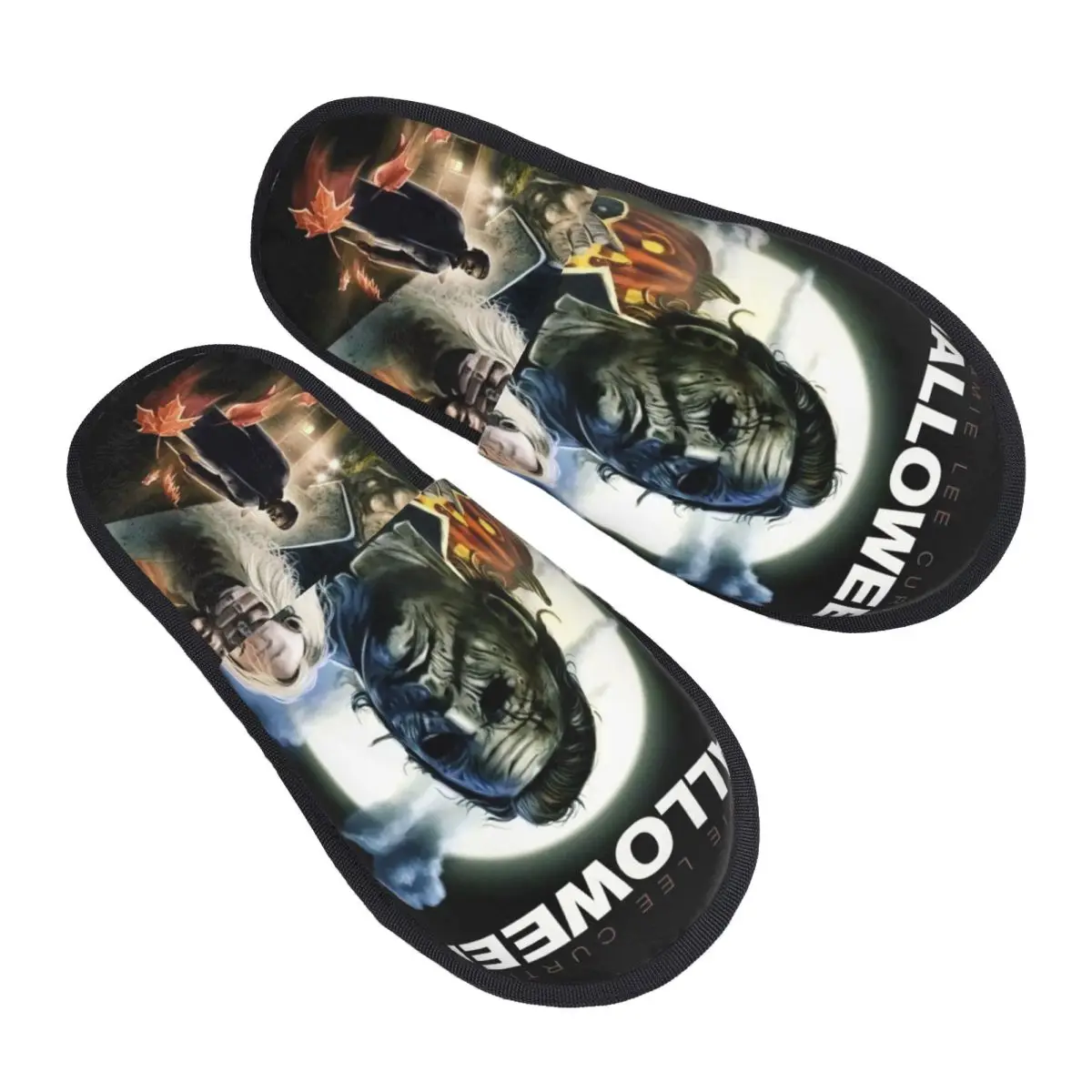 

Horror Movie House Slippers Women Comfy Memory Foam Michael Myers Halloween Slip On Bedroom Slipper Shoes