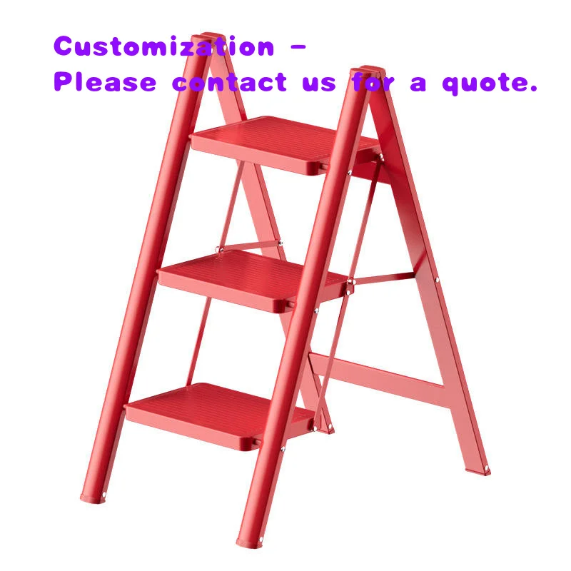 custom.2/3/4 Step Steel Trellis Ladder Flower Stand Decorative Extension Foldable Household Red Blanket Stand EN14183 Certified