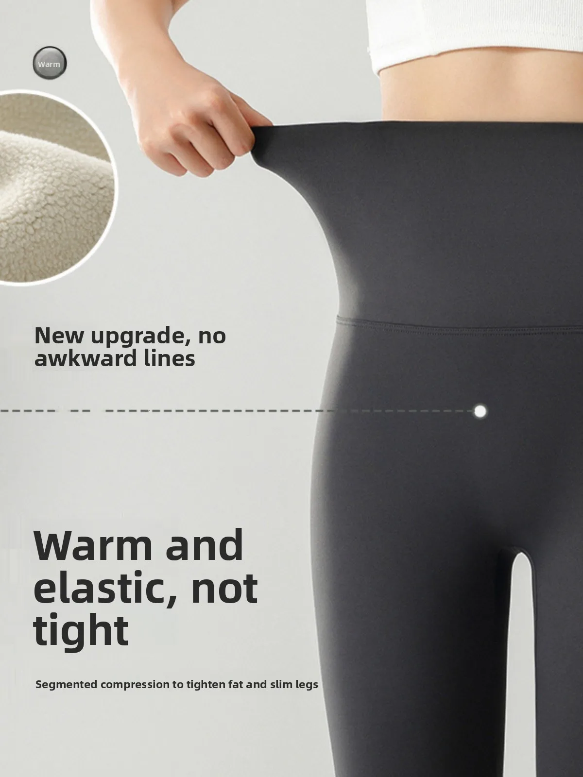 

High Waist Thiened Fce Yoga Pants Women's Autumn Winter Spring arkskin Tight Fit Capri Pants Tummy Control Butt Lifting