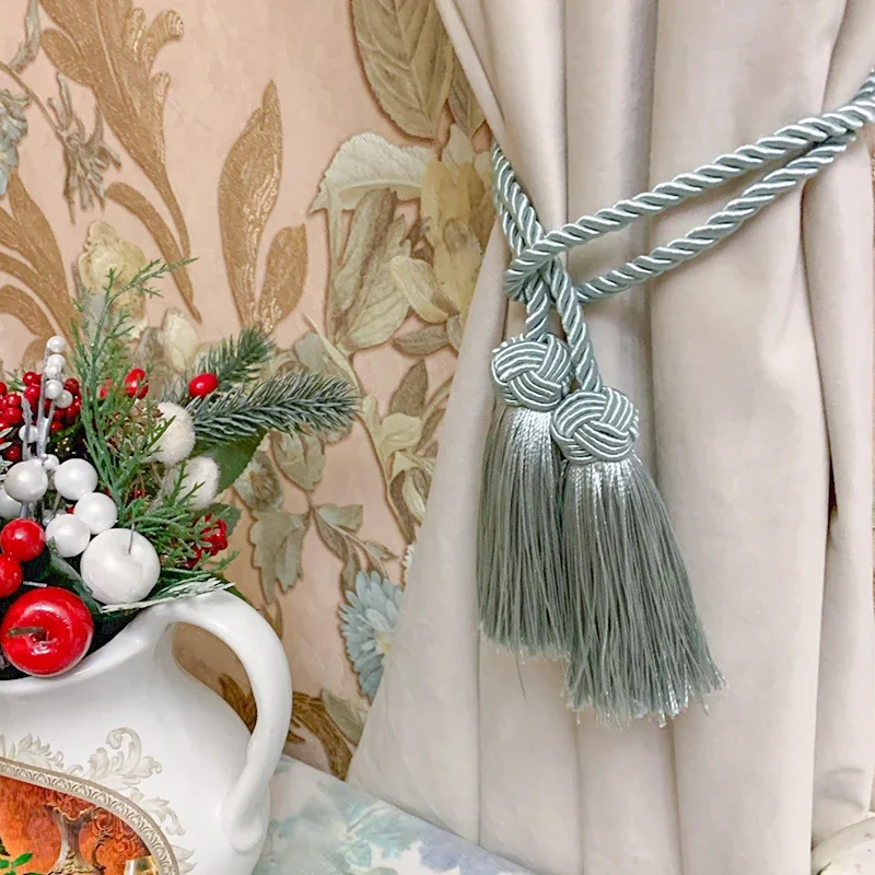 1Pcs Tassels Curtain Tieback Clip Brush Curtains Holder Tie Back Home Decoration Accessories for Living Room Decor Buckle Clamps